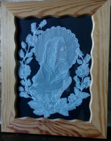 Mère et l'enfant pergamano